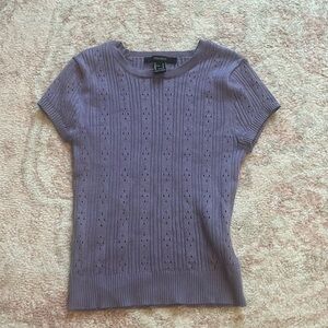 Purple knit tshirt